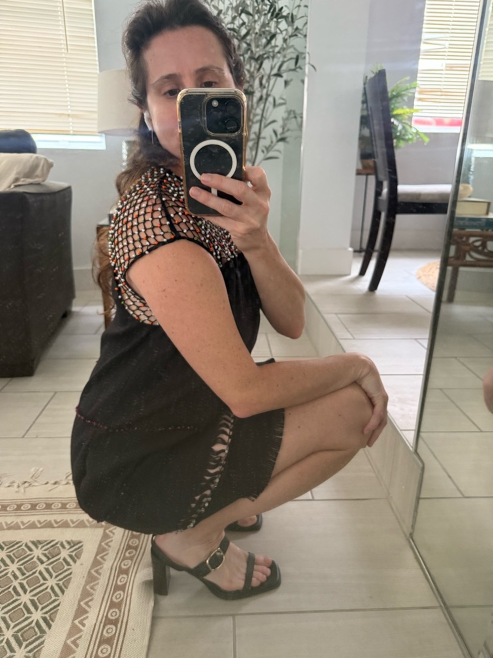 Marco de Vincenzo Beaded Shift Dress